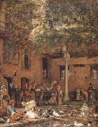 John Frederick Lewis The Hosh (Courtyard) of the House of the Coptic Patriarch Cairo (mk32) china oil painting reproduction